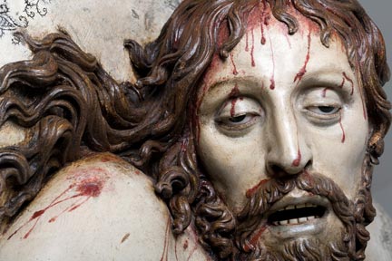 Detail from Gregorio Fernández, 'Dead Christ' (c.1630)