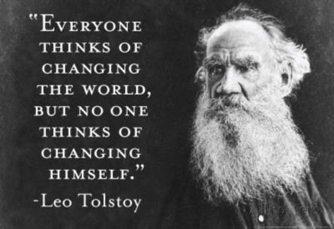 Tolstoy change yourself